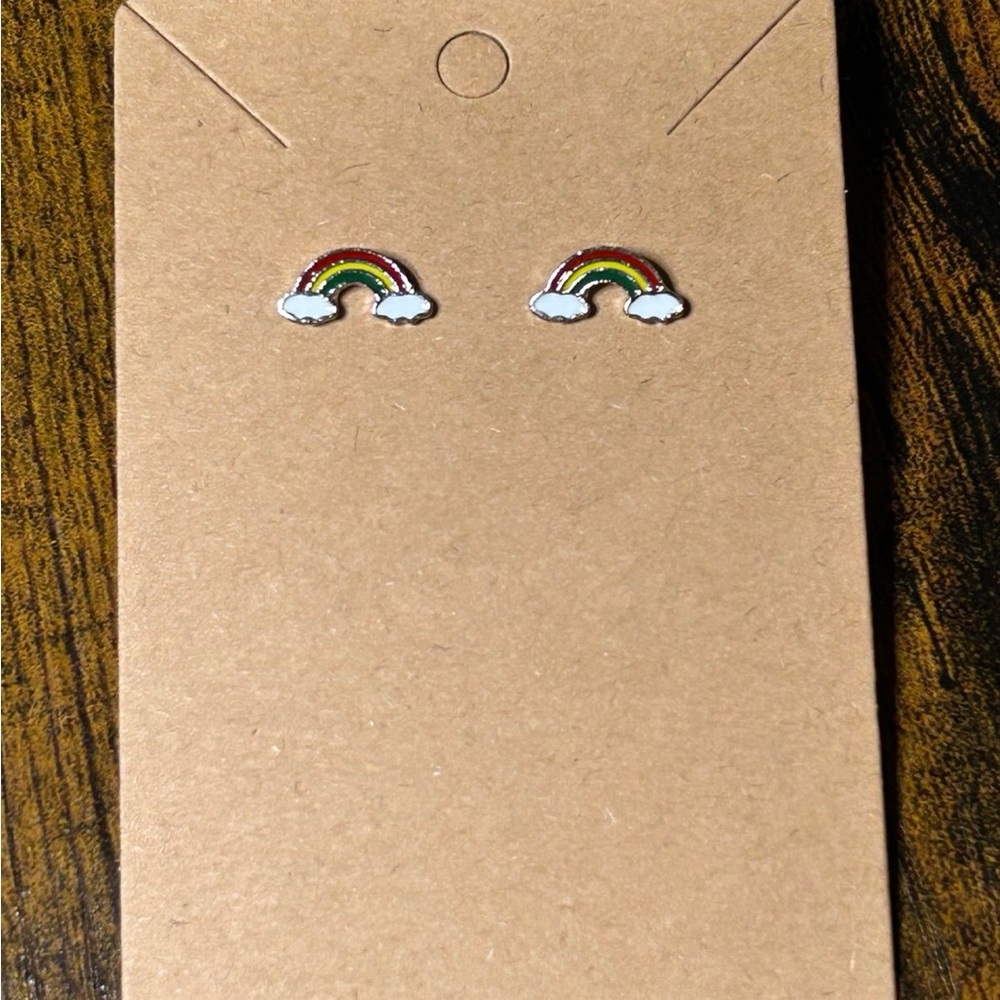 ❤️⭐ Rainbow Cloud Earrings - Picture 2 of 2
